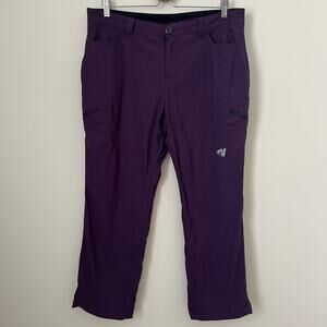 Eddie Bauer Women's Fleece Lined Purple Pants Size 14
